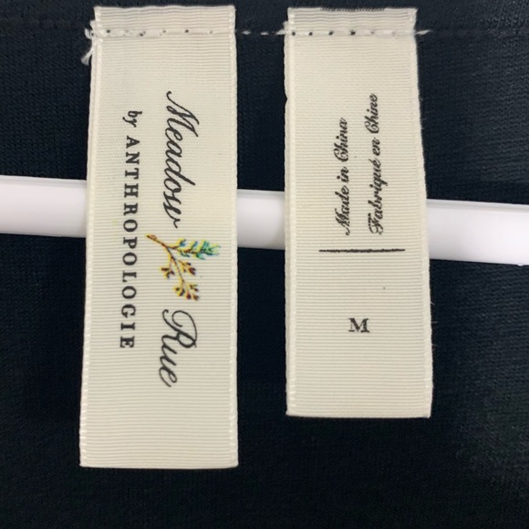 Anthropologie Meadow Rue Joselyn Diamond Pattern Tie Front Long Sleeve - Picture 14 of 16